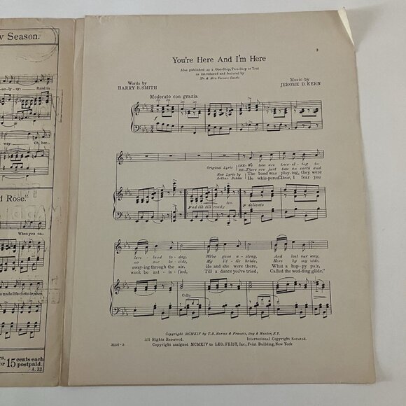 1910s Vintage Sheet Music Irish Songs Ragtime I'm A Long Way from Tipperary - Picture 12 of 16